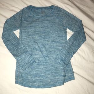 Blue marled girls shirt